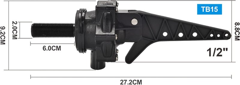 IMXMI 1/2" Tankbuddy Valve PumpBuddy High Flow Large Water Discharge 15mm Float Valve Double Water Level and Adjustable Water Level (TB15) - Image 3